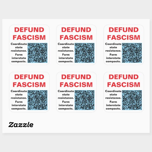 Sheet of six 3 inch, square stickers. スクエアシール (シート)