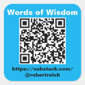 Sheet of six 3 inch, square stickers. スクエアシール (正面)