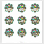 Sheet of Stickers Easter Themed シール (シート)