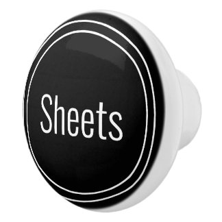 Sheets Black and White Text Template セラミックノブ