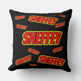 Sheffey Red Comic フォント クッション