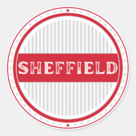 Sheffield City Pride Emblem – English Identity ラウンドシール