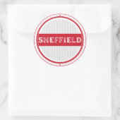 Sheffield City Pride Emblem – English Identity ラウンドシール (バッグ)