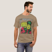 SheHulkコミックパネルフレンド Tシャツ (正面フル)