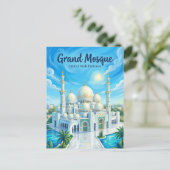 Sheikh Zayed Grand Mosque United Arab Emirates ポストカード (スタンド正面)