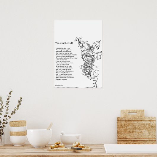 Shel Silverstein Posts インスパイア:  ポスター (キッチン)