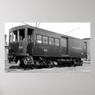 Shelburneの滝及びColrainの通りの客貨車#25 ポスター
