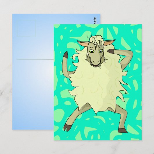 Shelbyのヒツジ ポストカード (正面/裏面)