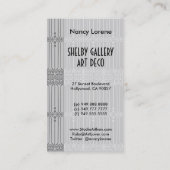 Shelbyの灰色の30年代の女性は上がり、 名刺 (裏面)