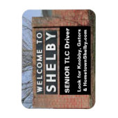 SHELBYシニアTLCドライバへようこそ マグネット (縦)