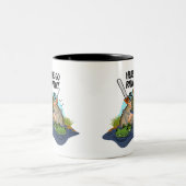 Shelby泥地の人-ここに私達は足足の行きます ツートーンマグカップ (中央)