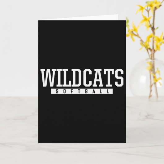 Shelby County Wildcats Softll Hs  カード (黄色い花)