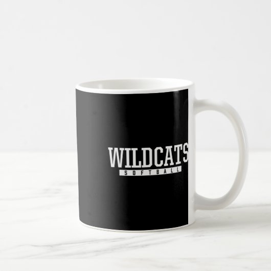 Shelby County Wildcats Softll Hs  コーヒーマグカップ (右)