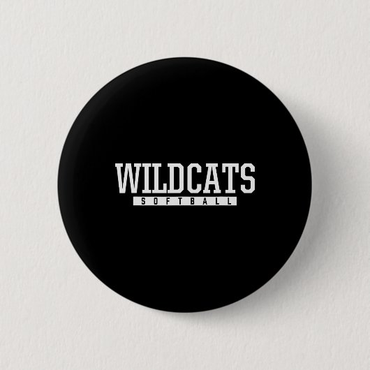 Shelby County Wildcats Softll Hs  缶バッジ (正面)