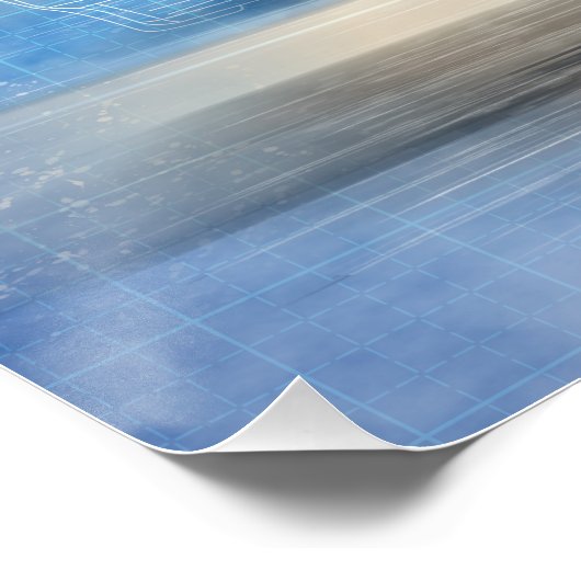 Shelby Mustang 350GT Blueprint ポスター (コーナー)