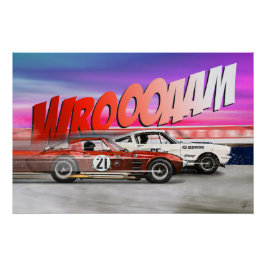 Shelby Mustang vs Stingray Grand Sport ポスター