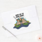 Shelby The Swamp Man - Here We Go Paw Paw スクエアシール (封筒)