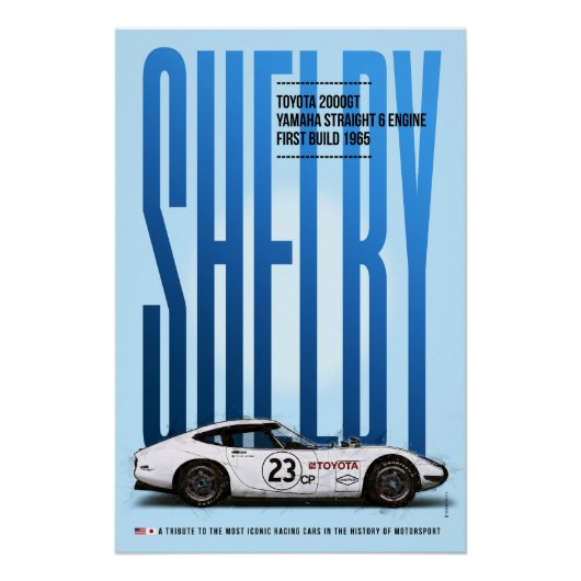 Shelby Toyota 2000GT Tribute ポスター (正面)