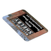 SHELBY Willis Sandwich Shop Flexible Maへようこそ マグネット (右側)