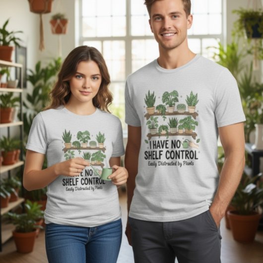 Shelf Control Succulent Lover Funny Plant T-Shirt トライブレンドTシャツ