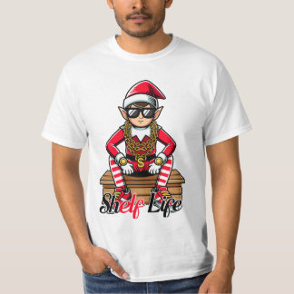 Shelf Life クリスマス ヒップホップ エルフ Tシャツ