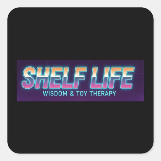 Shelf Life Logo 2 ステッカー (正面)
