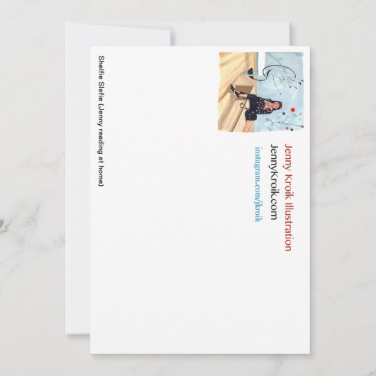 Shelfie Selfie (読Jeny's home) 招待状 (裏面)