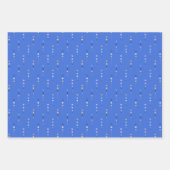 Shell and Seagrass Nautical Set of Three  ラッピングペーパーシート (正面3)