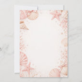 Shell Be Here Soon Girl Baby Shower 招待状 (裏面)