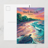 Shell Beach Guyana ポストカード (正面/裏面)