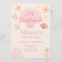 Shell Birthday Invitation  招待状