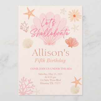 Shell Birthday Invitation 招待状