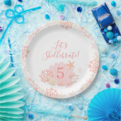 Shell Girl Birthday Party Plates ペーパープレート (パーティー)