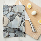 Shell Haven Initial Pattern キッチンタオル (四つ折り)