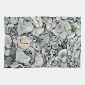 Shell Haven Initial Pattern キッチンタオル (横)