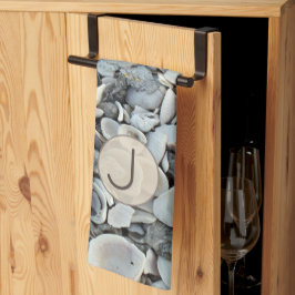 Shell Haven Initial Pattern キッチンタオル