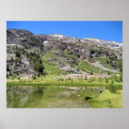 Shell Lake, Tioga Pass, CA ポスター (正面)