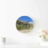 Shell Lake、Tioga Pass、CA ラウンド壁時計 (ホーム)