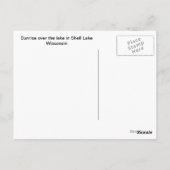 Shell Lake Wisconsinポストカード ポストカード (裏面)