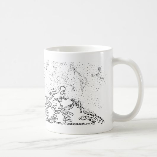Shell on the beach コーヒーマグカップ (右)