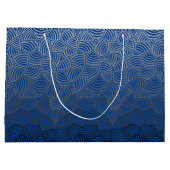 Shell pattern.04.w DBlue BGレギンス ラージペーパーバッグ (裏面)