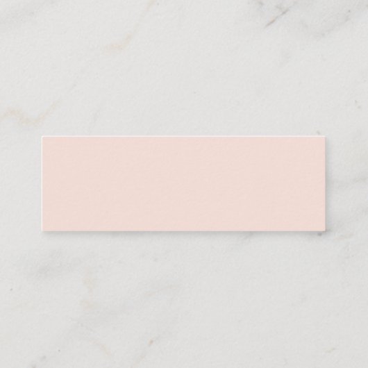 Shell Pink MinimalistのWebサイ結婚トRSVPカード スキニー名刺 (裏面)