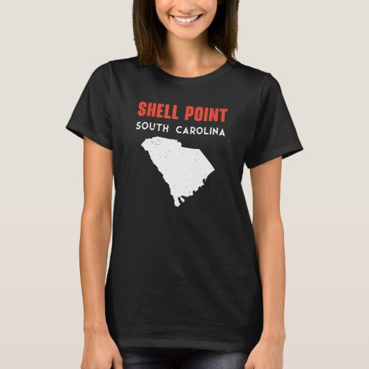 Shell Point and Arcadia South Carolina USA State A Tシャツ (正面)