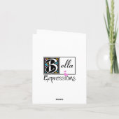 Shell Swirl Thank Youフォトカード サンキューカード (裏面)