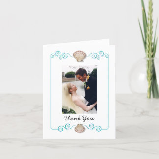 Shell Swirl Thank Youフォトカード サンキューカード