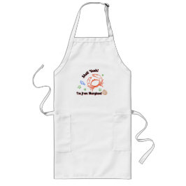 "Shell Yeah! I'm from Maryland" Crab Apron ロングエプロン