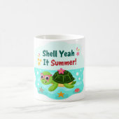 Shell Yeah It’s Summer Sea Turtle Mug コーヒーマグカップ (中央)