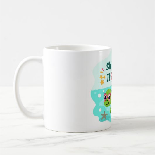 Shell Yeah It’s Summer Sea Turtle Mug コーヒーマグカップ (左)