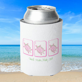Shell Yeah... Mahj On! ピンクのウミガメ麻雀 缶クーラー