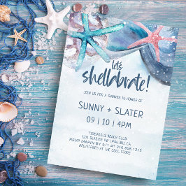 Shellabration | ビーチの貝殻 ウェディングシャワー 招待状